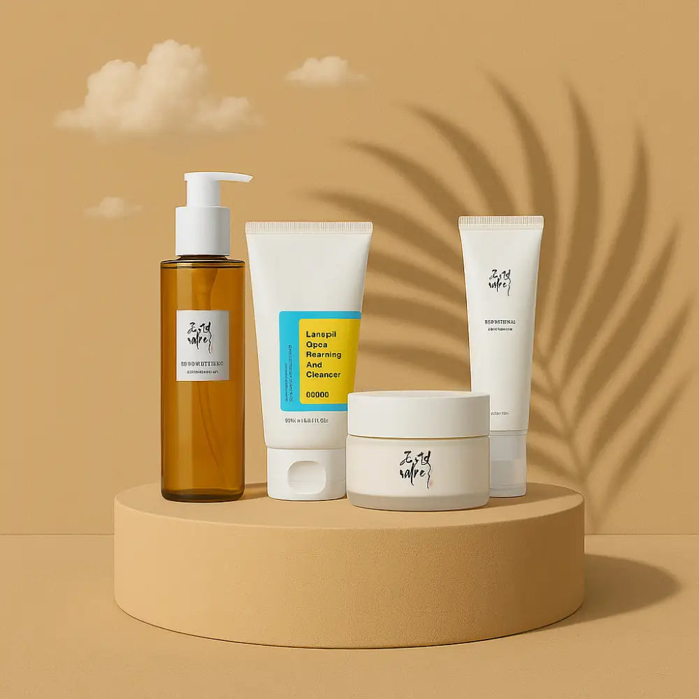 Pack du soir: Beauty of Joseon + COSRX Routine Coréenne Éclat: Huile Nettoyant Crème & Sérum – 4 Produits - Novaa skin